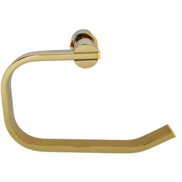 wieszak na papier toaletowy ręcznik owalny złoty Linora