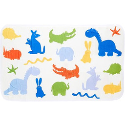 MSV Dywanik łazienkowy, wielokolorowy, jedyny w swoim rodzaju