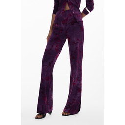 DAMSKIE SPODNIE FIOLETOWE DESIGUAL