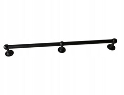 Poręcz 300cm Czarna Uchwyty Schodowe Balustrada Loft