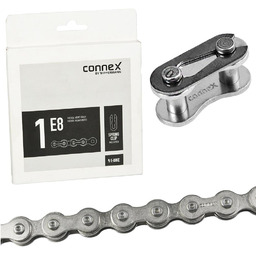 CONNEX Łańcuch 1E8 1-rzędowy, 124 ogniwa, nikiel,