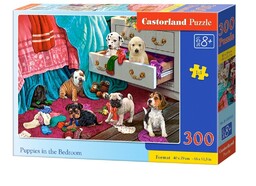 Castorland Puzzle 300 Puppies in the Bedroom