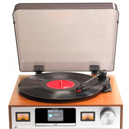 Retro wieża stereo Denver MRD-52 z gramofonem light