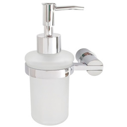 Dozownik do mydła ścienny chrom LINORA