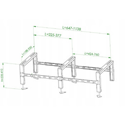 Stelaż pod pompę ciepła klimatyzator Kaisai Monoblok Stal