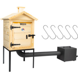 Zestaw wędzarnia drewniana 60 cm z paleniskiem BROWIN