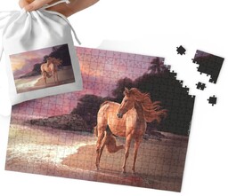 Puzzle Tradycyjne - Słodki Konik Koń Stajnia Wzory