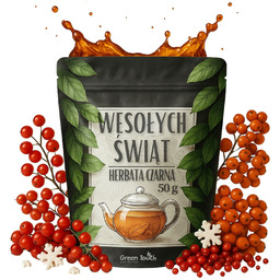 Herbata czarna Wesołych Świąt 50 g świąteczna płatki