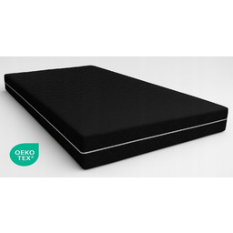 Materac piankowy 110X200 Czarny średnio twardy pianka Antyalergiczny