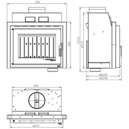 Wkład kominkowy UNIFLAM DURO 600 S ref. 837-013