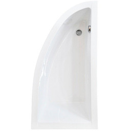 Besco Praktika Wanna 140x70cm prawa asymetryczna #WAP-140-NP