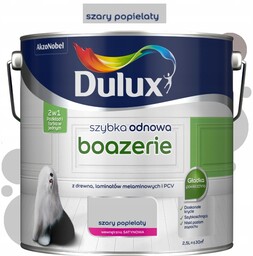 Dulux farba do boazerii szary popiel satyna 2,5l