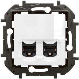 Gniazdo podwójne LAN RJ45 kat. 6A STP -