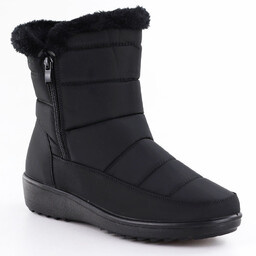 Śniegowce damskie z futerkiem czarne Unisoft 8000