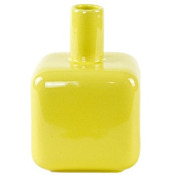 Pakamera Wazon ceramiczny żółty, niemiecki design, lata 90,