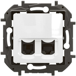 Gniazdo podwójne RJ11 + RJ45 kat. 6 -