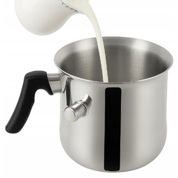 Garnek do gotowania mleka na mleko 2,5L stalowy