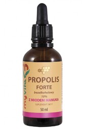 Propolis Krople Bezalkoholowe 10% z Miodem Manuka, MyVita,