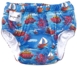 Pieluszka Do Pływania, Kąpielówki ''Stateczki''-L 13-16Kg