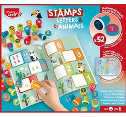 MAPED CREATIV Zestaw kreatywny Kolorowe stempelki Literki