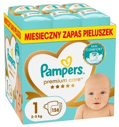 Pampers Premium Care 1 Pieluszki 2-5 kg, 156