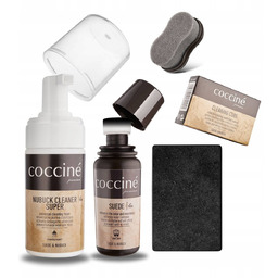 Pielęgnacja Zamszu Zestaw Czarna Farba Pianka Gąbka