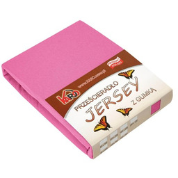 Prześcieradło jersey z gumką 140x200 amarantowe P21-140 grube