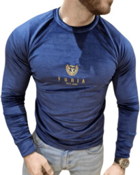 Bluza welurowa meska granatowa Furia