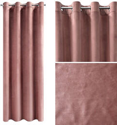 Zasłona 140 x 250 Dekoracyjna Velvet Rosa C.