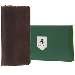 Portfel podróżny Visconti Hunter V-728 RFID - brązowy