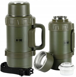 Termos Turystyczny 1,6 L Militarny Próżniowy Podwójne Ścianki