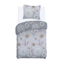 Darymex Pościel flanelowa 140x200 31513/2 szara dmuchawce