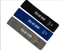 Zestaw gum materiałowych Rea Hip Band 3szt., niebieski