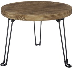 Stolik kawowy Pavlovnie, jasne drewno, śr. 45 cm