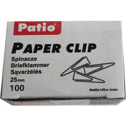Spinacze Biurowe Srebrne 25Mm 10Op. X 100Szt. Sp-045Pe