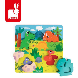 Janod, układanka 3D Zabawa w chowanego Dinozaury