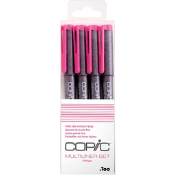 Copic Multiliner Set Pink, 4 pisaki o 4