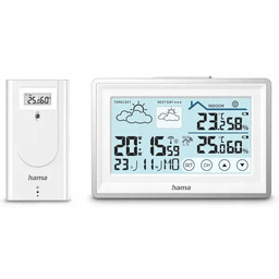 Stacja pogody Hama Bahamas Alarm Zegar Pomiar temperatury