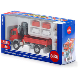 Mercedes Atego z dźwigiem obrotowym, 1:50 Siku