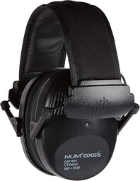NUM''AXES Acoustic Electronic Earmuffs CAS1034 Black, NGCASELE003, czarne