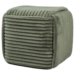 Pufa puf siedzisko podnóżek welurowy zielony 43x38 HTYG1128-SR