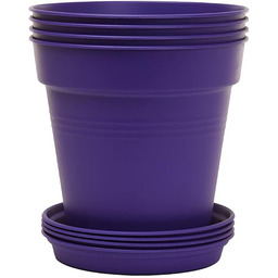 Mintra Domowe doniczki ogrodowe, 4 szt., kwiaty, zioła,