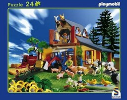 Schmidt  Playmobil, gospodarstwo rolne, 24 części Puzzle