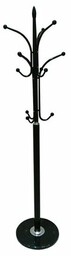 Metalowy wieszak Belvin 175 cm, czarny