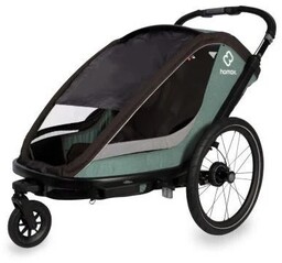 Hamax - Przyczepka rowerowa COCOON podwójna - Green/Black