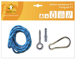 Zestaw montażowy F1_1 do hamaków, niebieski koala/zf1_16