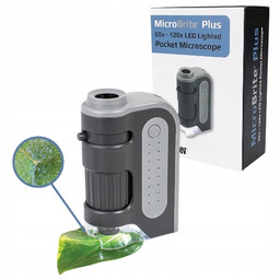 Mikroskop kieszonkowy Carson MicroBrite Plus 60x-120x Led