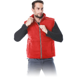 BEZRĘKAWNIK OCHRONNY OCIEPLANY REIS FOKA; CZERWONY (XL)