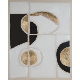 Eurofirany Obraz 495b 80x100 biały abstrakcja glamour ręcznie