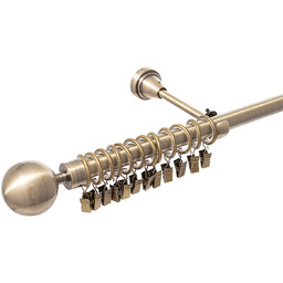 Karnisz pojedynczy Elegant antique brass 240cm, 240 cm